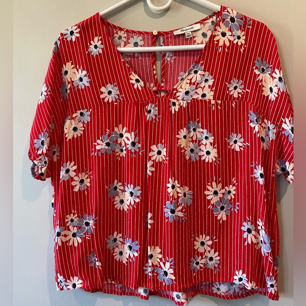 Madewell Floral Top